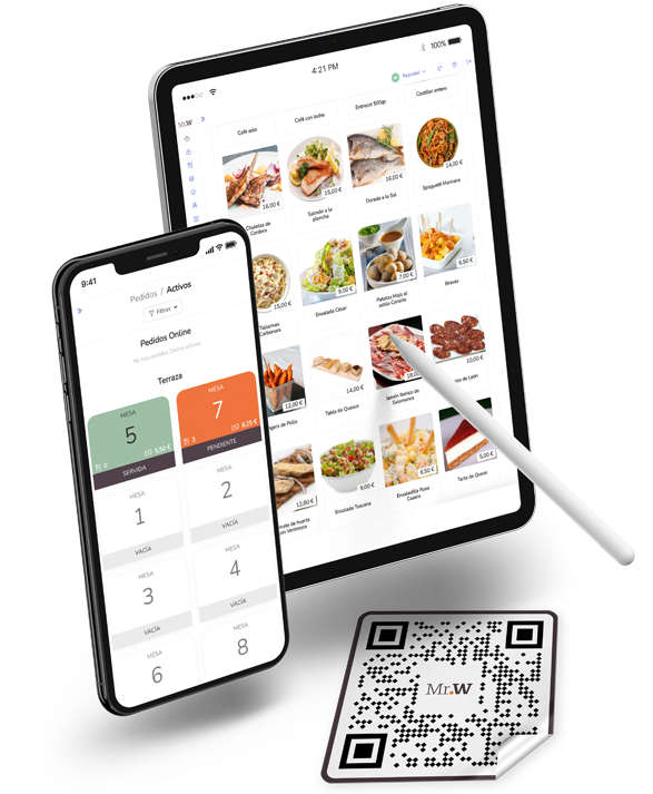 MrWaiter App for remote order management in restaurants